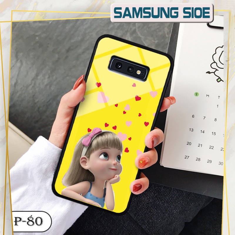Ốp lưng kính 3D Samsung Galaxy S10e- hình cute