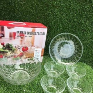 Bộ bát thủy tinh 6 món