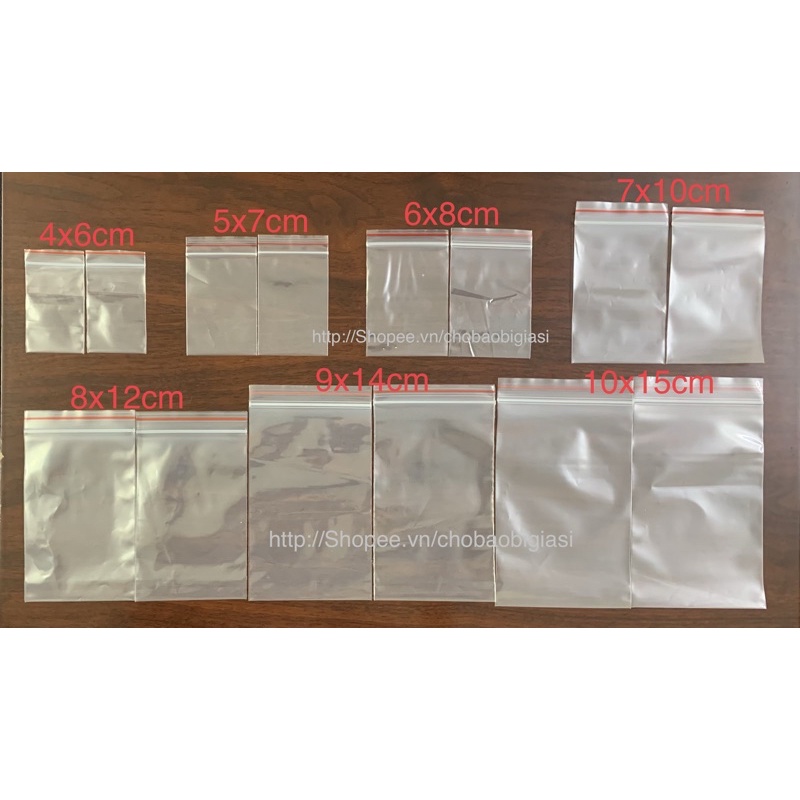 {1kg/size} Túi zipper cắt liều, túi đựng thuốc tiện lợi, hàng đẹp (SP y hình)