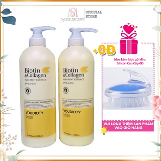 Dầu Gội Biotin Collagen cặp dầu gội xả Biotin Collagen Trắng - Giúp Giảm Rụng, Phục Hồi Tóc
