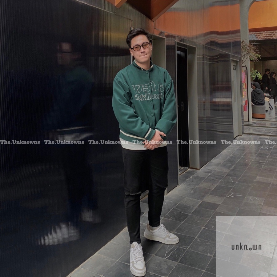 [Mirror Quality] -Áo Khoác Varisity Bomber Doncare PEACE ANGEL VARSITY JACKET– Green, Áo Varsity cao cấp full túi tag