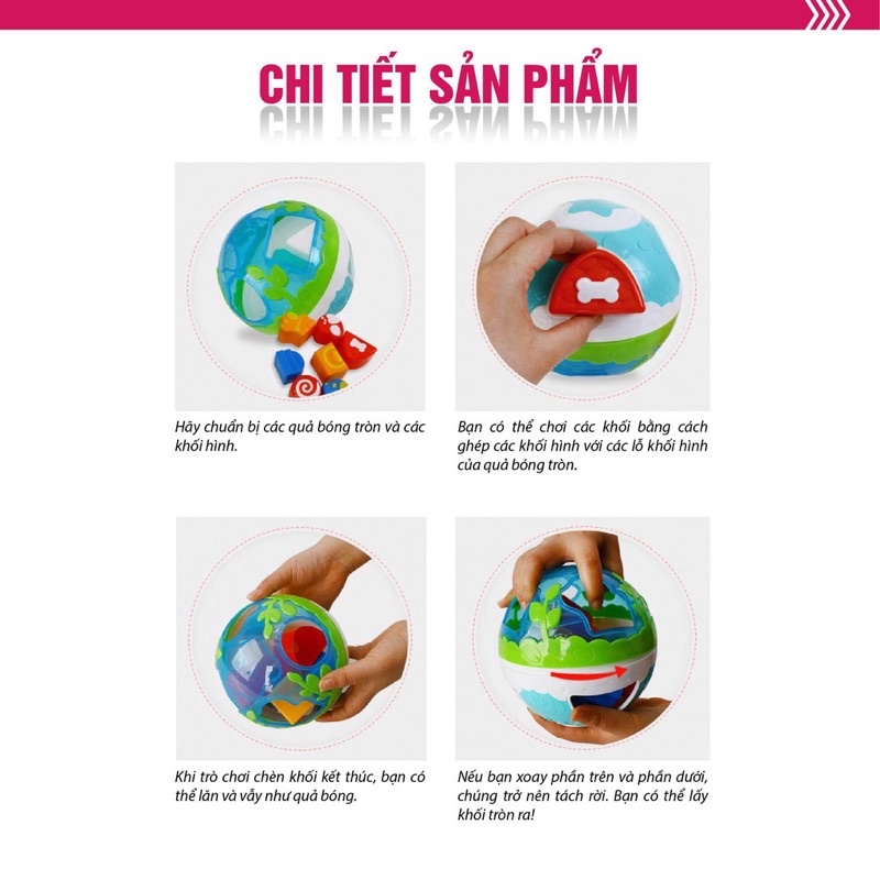 Bóng thả hình khối kết hợp tập bò WINFUN