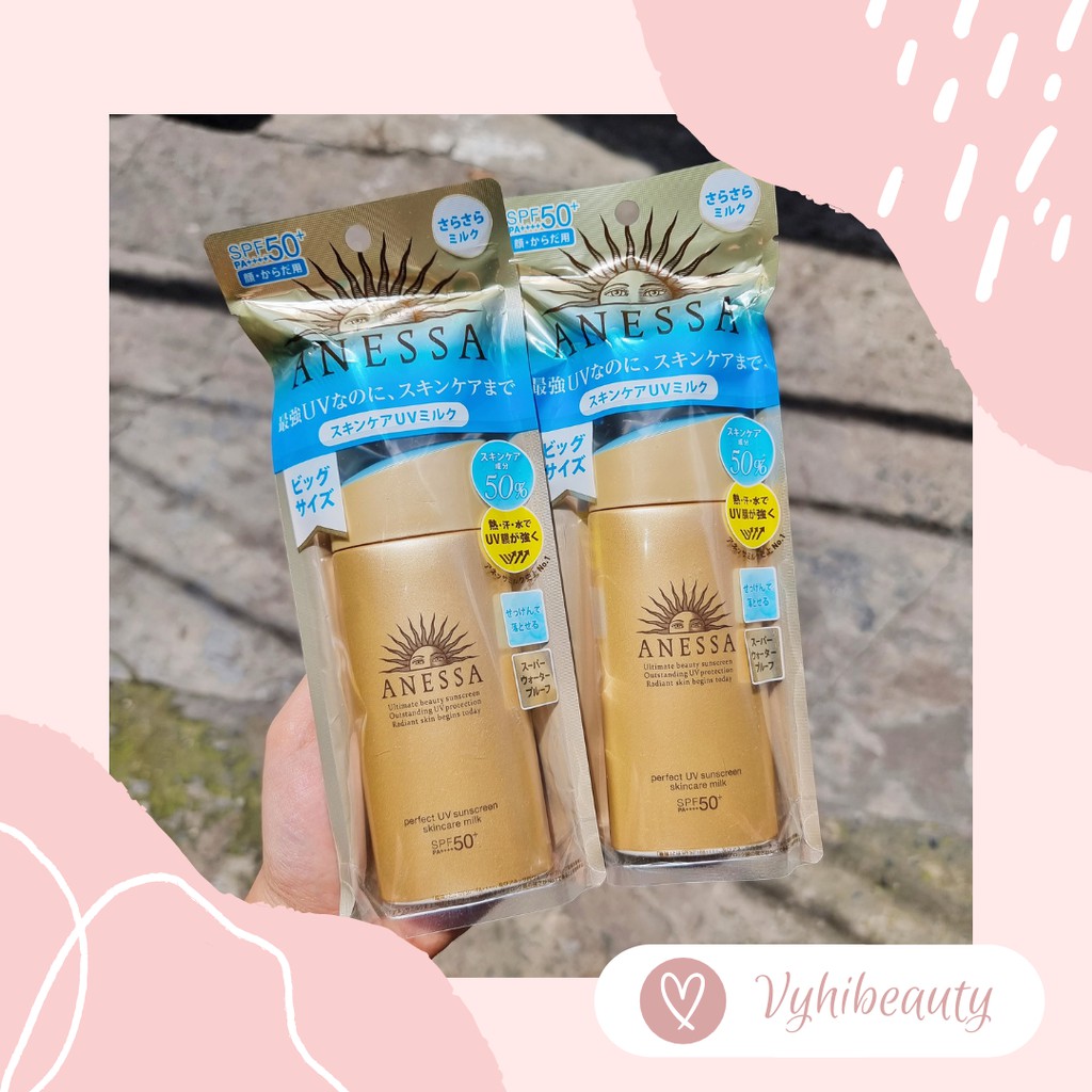Kem chống nắng Anessa Perfect UV Sunscreen Skincare Milk SPF50+ PA++++ 90ml