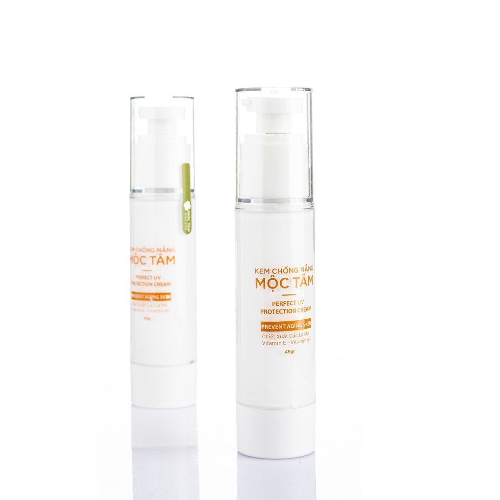 Kem Chống Nắng Mộc Tâm SPF50 - 45g Ngăn Chặn Tia UV, Dưỡng Ẩm, Ngừa Lão Hóa (Mộc Tâm Nature) | BigBuy360 - bigbuy360.vn