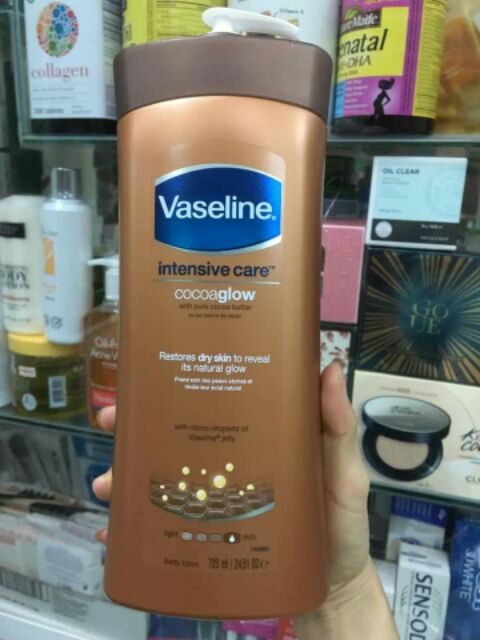 Sữa Dưỡng Thể Vaseline Total Moisture Cocoa Glow Lotion
Thể tích 725ml