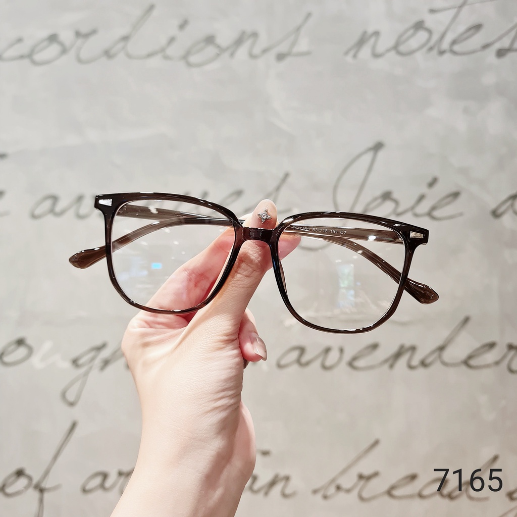 Gọng kính mắt vuông nam nữ LILYEYEWEAR chất liệu nhựa cứng cáp nhẹ nhàng màu sắc thời trang 7165