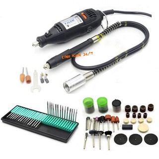 Bộ combo máy khoan, mài khắc mini đa năng kèm phụ kiện v2