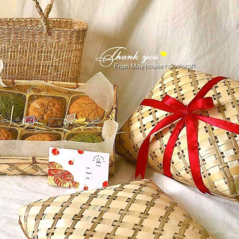 Hộp đựng quà mây tre đan siêu đẹp