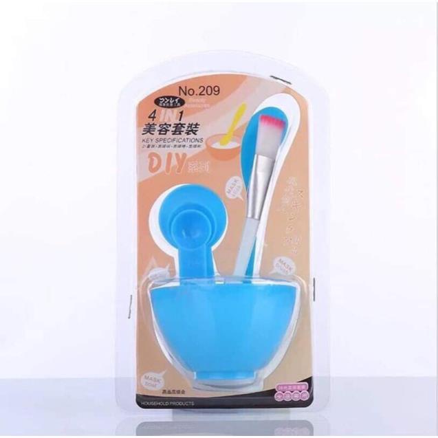 Bộ Bát Trộn Đắp Mặt Nạ Gồm Chén Trộn,Cọ ,Chén ,Que Trộn Mặt Nạ 6in1 Tiện Ích