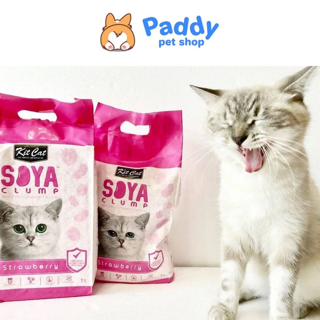 [Mã 44FMCGSALE1 giảm 10% đơn 250K] Cát Vệ Sinh Đậu Nành Kit Cat Soya Clump Cho Mèo (7L)