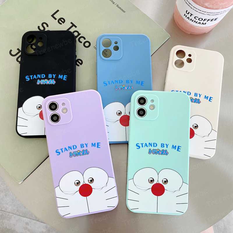 Ốp Điện Thoại Mềm Bảo Vệ Toàn Diện 360 Độ Hình Mèo Máy Kèm Dây Đeo Cho Realme 8 7 Gt V15 V5 V13 5g X7 Pro