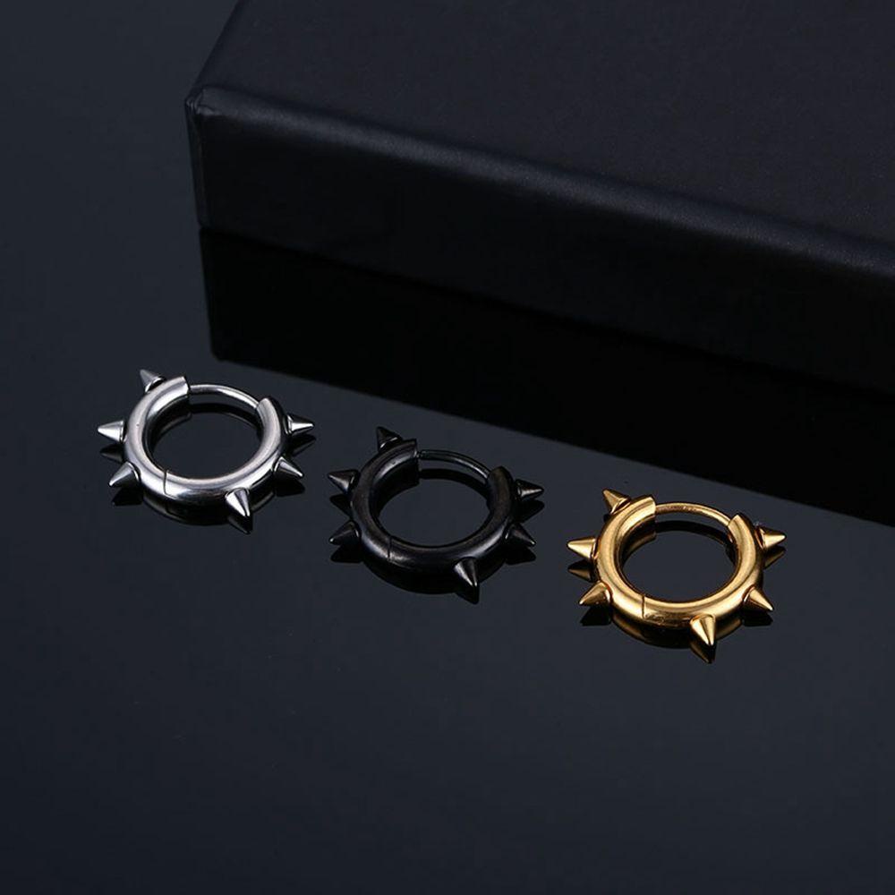 Khuyên Tai Dạng Vòng Bằng Thép Không Gỉ Phong Cách Hip Hop Thời Trang Cho Nam Và Nữ