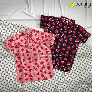[Banana]- Áo sơ mi trái cây dưa miếng (M, L, XL)