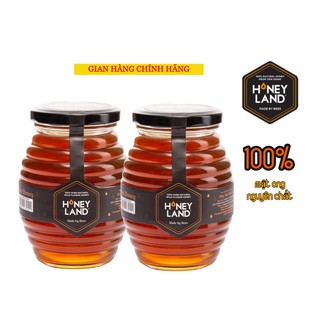 Combo 2 hũ mật ong nguyên chất Rừng Tây Nguyên HONEYLAND tổng 1000g mật