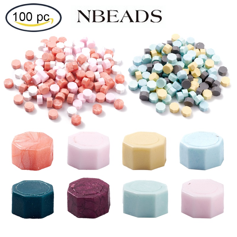 Bộ 100 Hạt Sáp Niêm Phong Cho Con Dấu 0.85x0.85x0.5cm