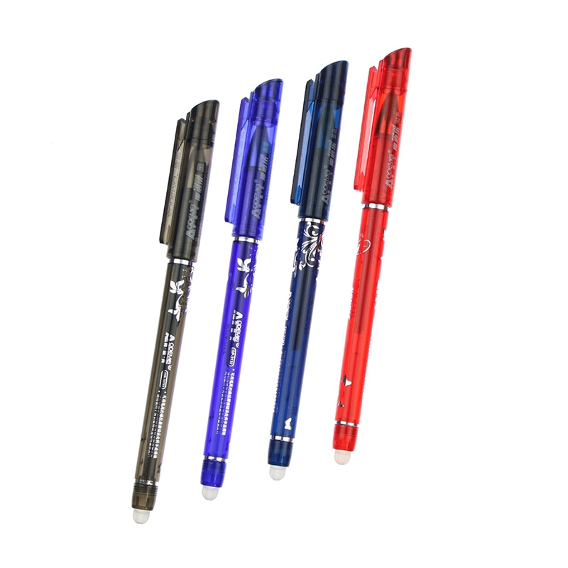 1 Gói bút gel mực xanh đỏ, xanh dương, đen, dễ tẩy xóa