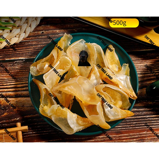 XƯƠNG CANXI DA CỪU SẤY KHÔ CHO CHÓ 500G (SNACK THƯỞNG ĂN VẶT CHÓ MÈO) - THỨC ĂN NHẸ DINH DƯỠNG CHO CHÓ