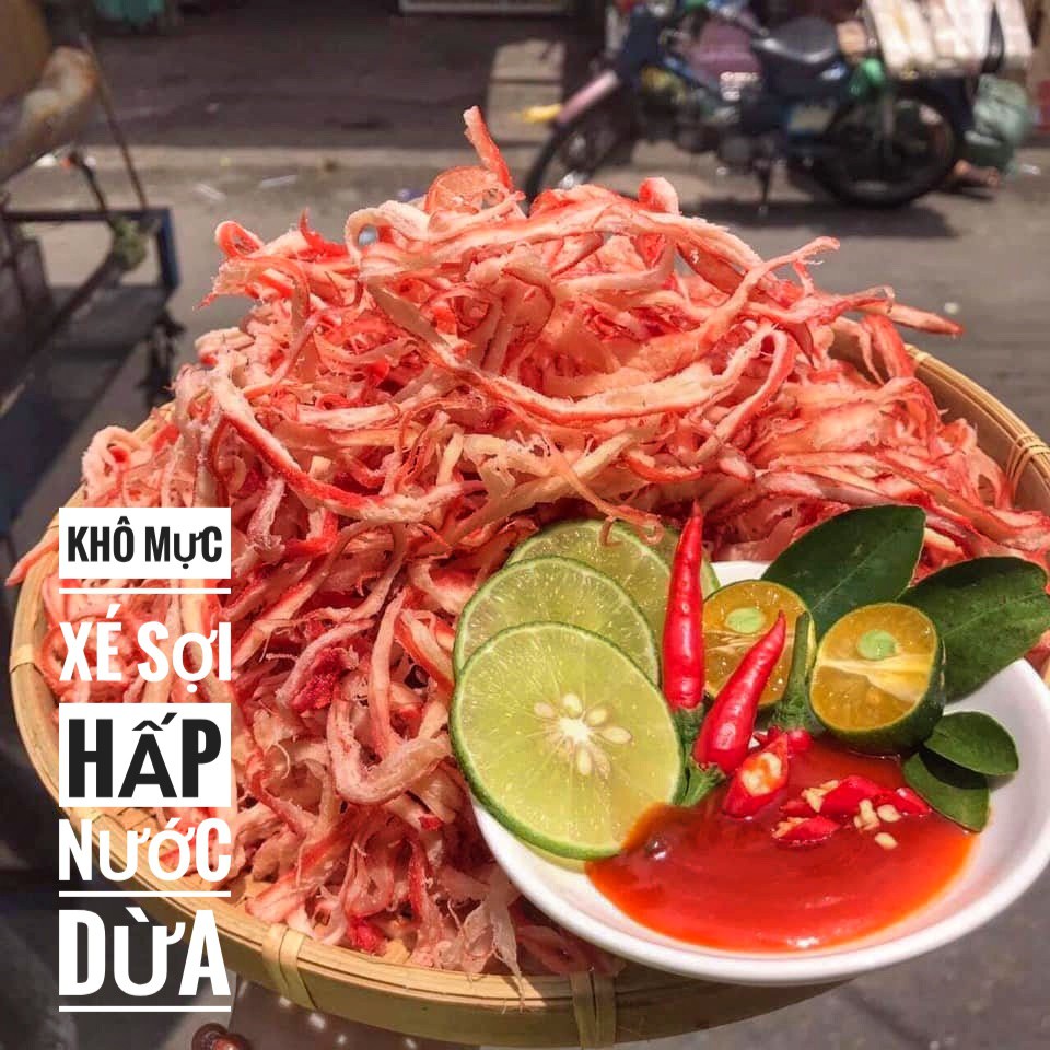 Khô Mực Xé Sợi Hấp Nước Dừa Lon 120Gr | BigBuy360 - bigbuy360.vn