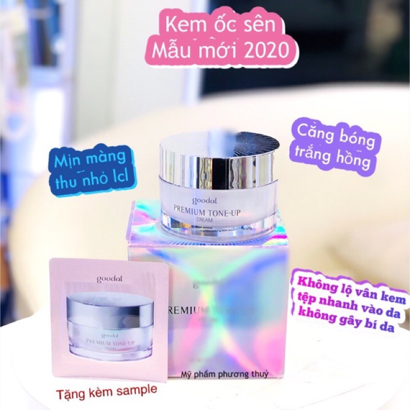 [Mẫu Mới 2020] KEM ỐC SÊN DƯỠNG TRẮNG DA GOODAL PREMIUM SNAIL TONE UP CREAM HÀN QuỐC KOREA