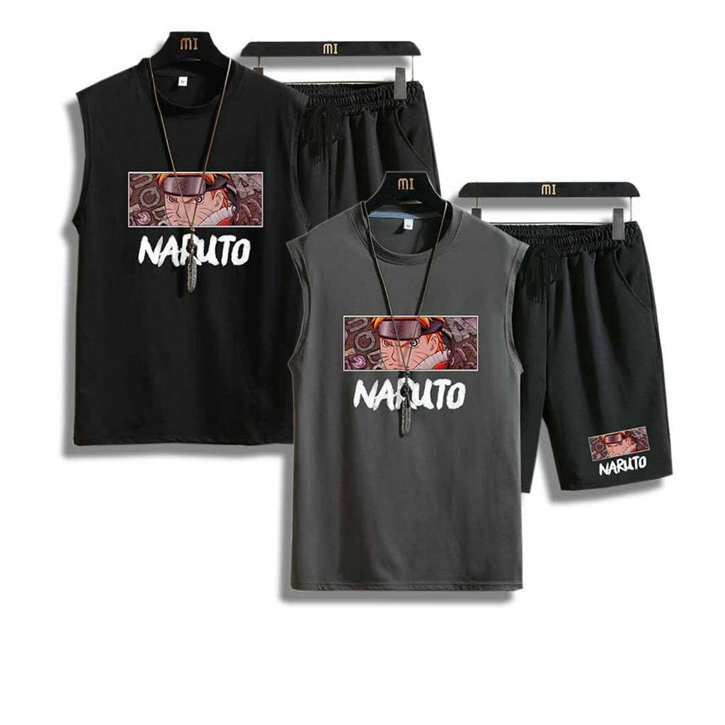 Đồ Bộ Nam NARUTO Nhật Bản  FREESHIP  Bộ Thể Thao Mặc Ngủ Tập Gym Nam Nữ Phong Cách