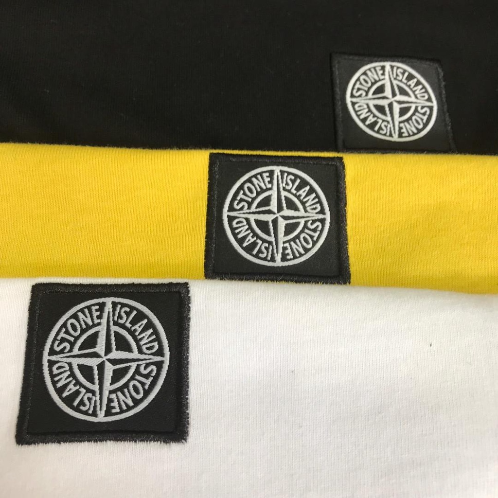 Áo Thun Tay Ngắn Cổ Tròn In Logo Stone ISLAND Cá Tính Hợp Thời Trang