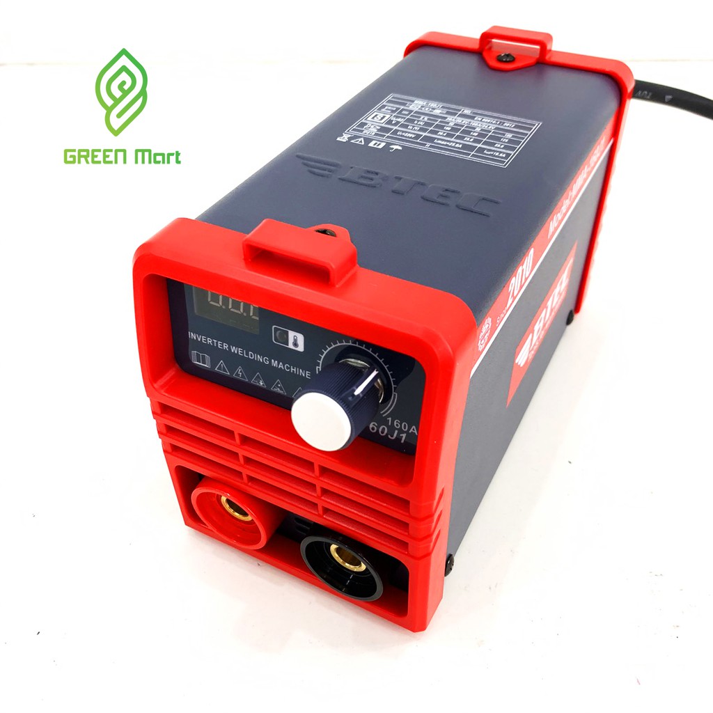 Máy Hàn mini inverter BTEC MMA-160J1 2 tụ 470 kéo que 2.5ly liên tục máy vẫn mát bảo hành 12 tháng trên toàn quốc