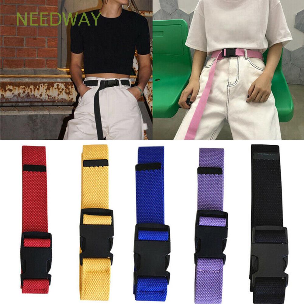 Thắt Lưng Vải Canvas Thời Trang Vintage Cho Nam Nữ
