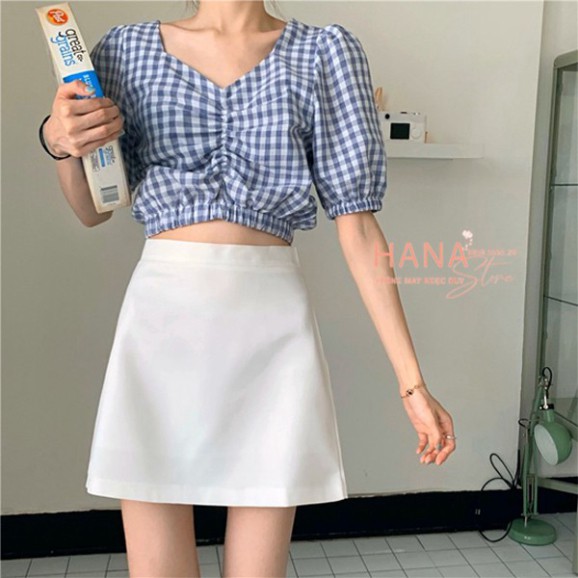 Chân váy chữ A ngắn màu đen cạp lưng cao có quần lót trong - Mặc đi làm Công sở Đi học sinh Đi Chơi đẹp - Vải Vitex mềm | BigBuy360 - bigbuy360.vn