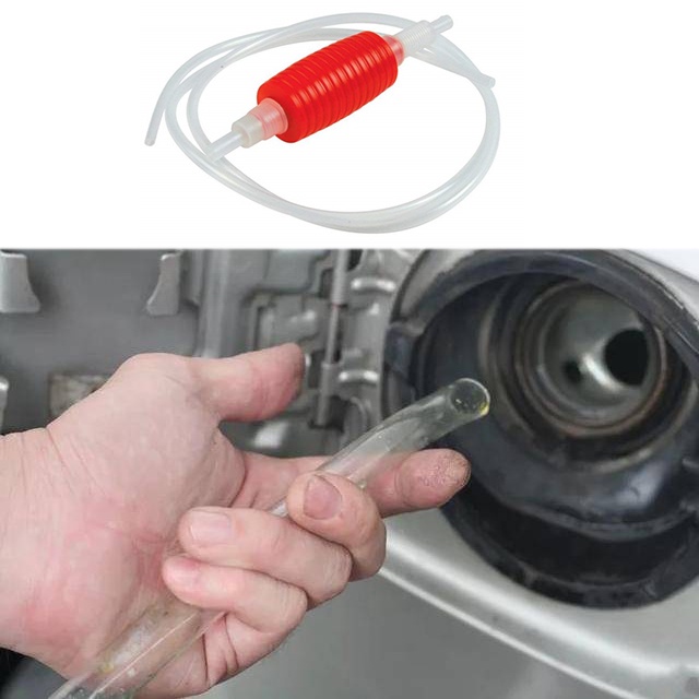 Ống xi phông đỏ 2 mét bơm nhiên liệu cầm tay hút khí chuyển nhiên liệu/ dầu/ nước/ xăng lỏng/ sản xuất bia rượu