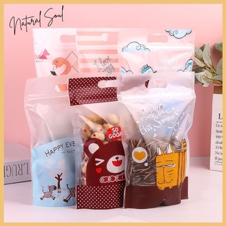 Combo 50 Túi Zip Đựng Bánh Kẹo Siêu Cute - Phong Cách Hàn Quốc - Shop Natural Soul