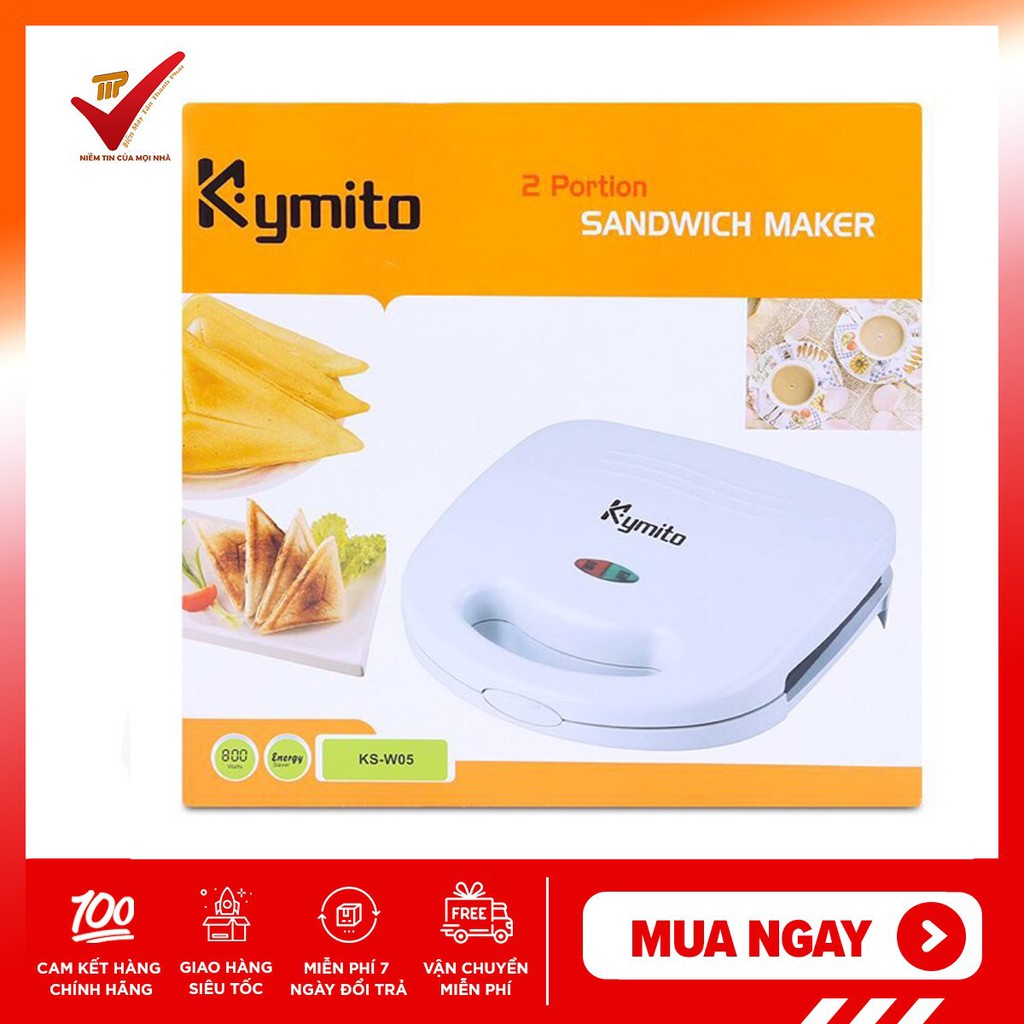 Máy kẹp bánh Sandwich Kymito KS-W05 - hàng chính hãng