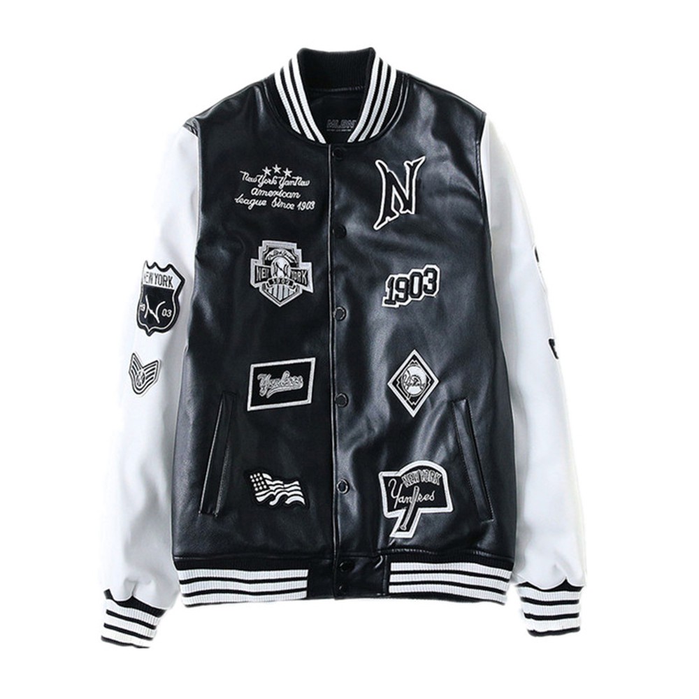 Áo Khoác Nhẹ Bomber Khóa Kéo Phối Họa Tiết Cá Tính Lưng In Đôi Cánh AO KHOAC NAM 9000033 | BigBuy360 - bigbuy360.vn