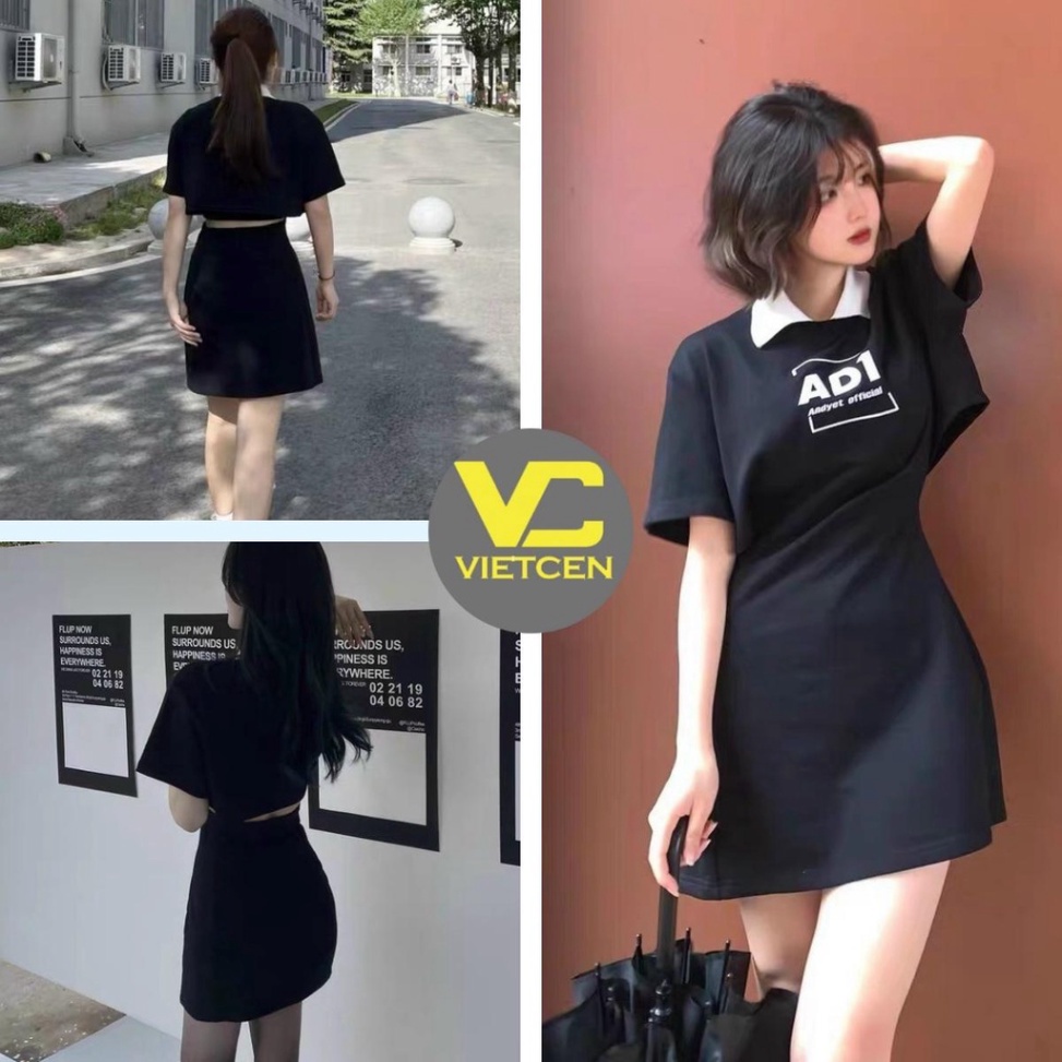(Hàng Rẻ) Váy Polo Dáng Xòe DA Đầm Nữ Ôm Body Tay Ngắn Thắt Eo Trẻ Trung Thời Trang Đi Chơi Dự Tiệc Cưới Đẹp - VIETCEN (