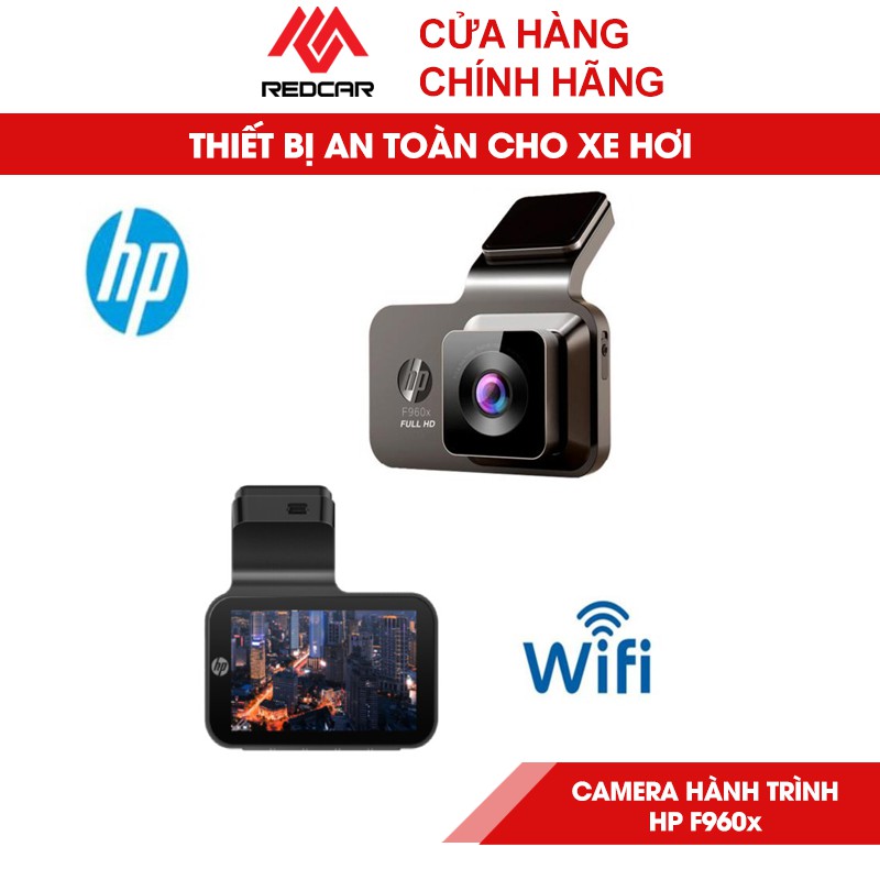 Camera Hành Trình Ô Tô HP F960x Có Wifi GPS Thiết Kế Màn Hình Full HD, Phiên Bản Mới Nhất, Bảo Hành 12 Tháng