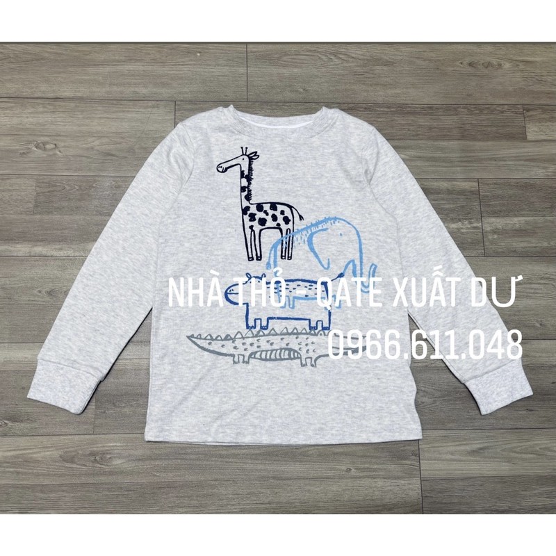ÁO PHÔNG DÀI TAY XUẤT XỊN CHO BÉ TRAI MÀU XANH 9/12M 12/18M 4/5Y 5/6Y 6/7Y 7/8Y