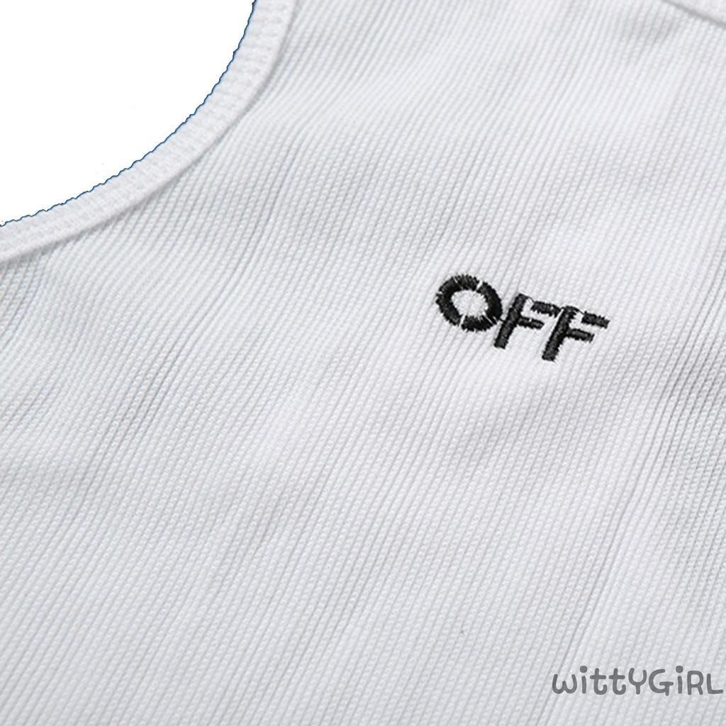 Áo Croptop Sát Nách Cổ Tròn In Chữ Thời Trang Cho Nữ