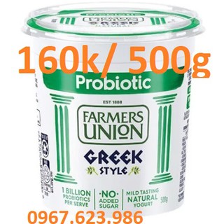 sữa chua hy lạp probiotic lợi khuẩn 500g Farmers Union Greek