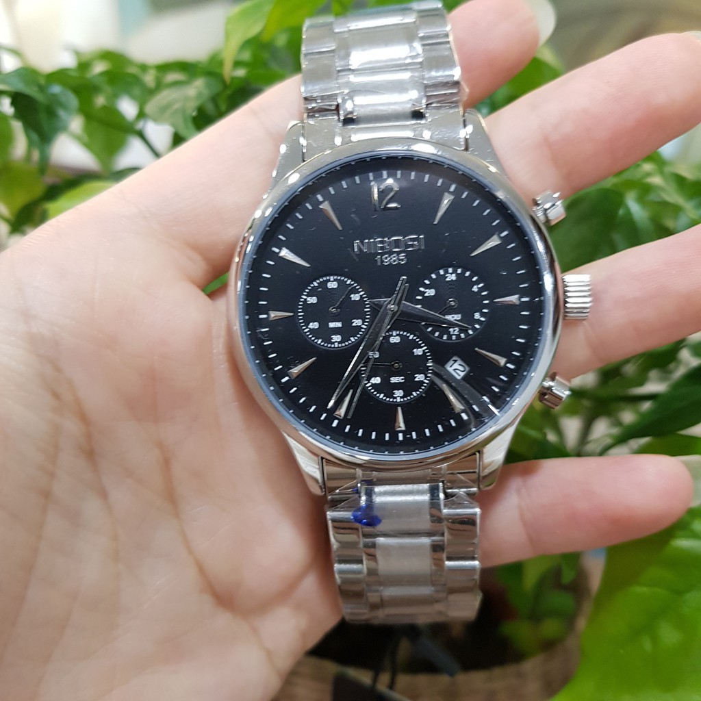 Đồng hồ nam doanh nhân cao cấp Nibosi chính hãng Fullbox Tony Watch 68