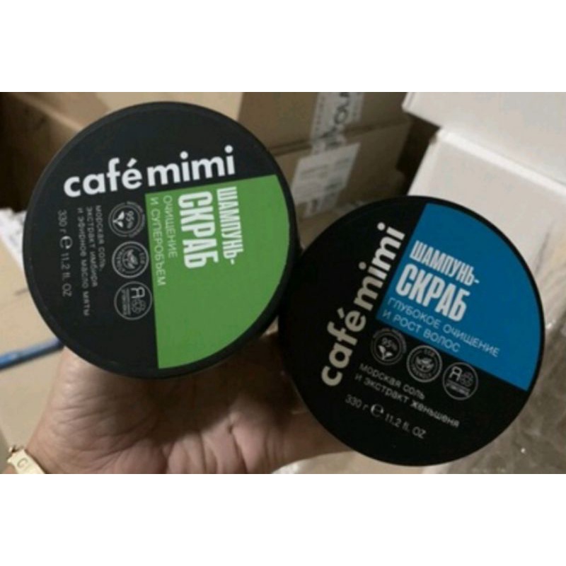 Cafe mini dầu gội tẩy da chết da đầu