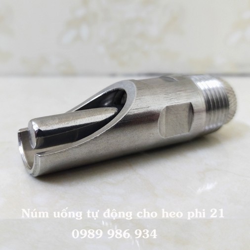 Núm uống tự động cho heo inox - phi 21