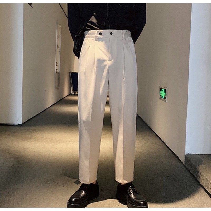 [Mã SKAMSALE06 giảm 10% TỐI ĐA 100K đơn 150K] quần âu ống rộng nam 2 màu | BigBuy360 - bigbuy360.vn