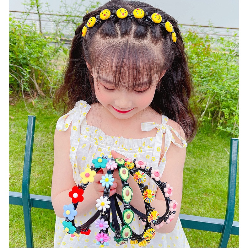 Cài Tóc Có Kẹp Kiểu Hoạt Hình Phong Cách Hàn Quốc Dễ Thương Dành Cho Bé Gái