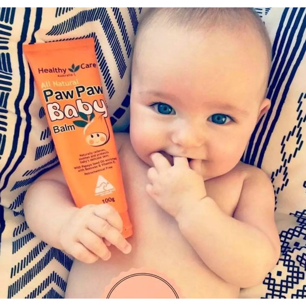 Kem Giữ Ẩm, Dưỡng Da Cho Bé Chiết Xuất Từ Quả Đu Đủ - Healthy Care Paw Paw Baby 100g