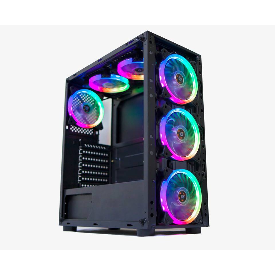 VỎ MÁY TÍNH VITRA GLITTER FORCE X1 PRO (Kèm 3 fan Leo RGB) | BigBuy360 - bigbuy360.vn
