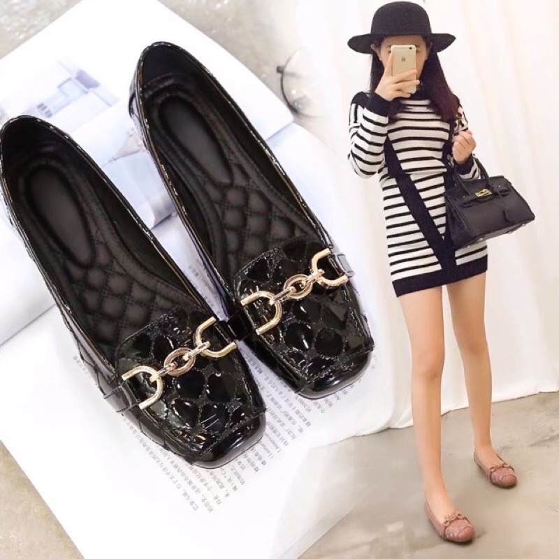 Giày lười nữ ngoại cỡ 41 42 43 44 45
