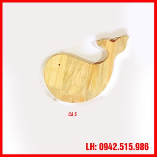 Cá gỗ cho bé tô màu - Cá gỗ decor