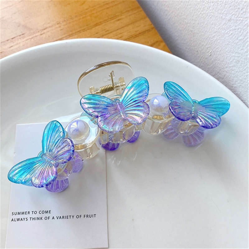 Kẹp Tóc Càng Cua Lớn Dày Dặn Hình Bướm Cho Tóc Bện