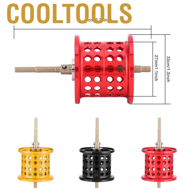 Cooltools Aluminum Fishing Round Bearing Reel Spool for PMAX3/BMAX3/SMAX3 Casting Reels