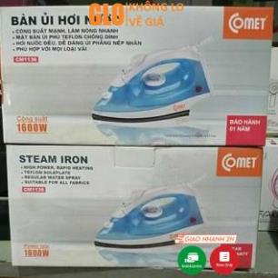 Bàn Ủi Hơi Nước COMET CM1136 BH 12 tháng