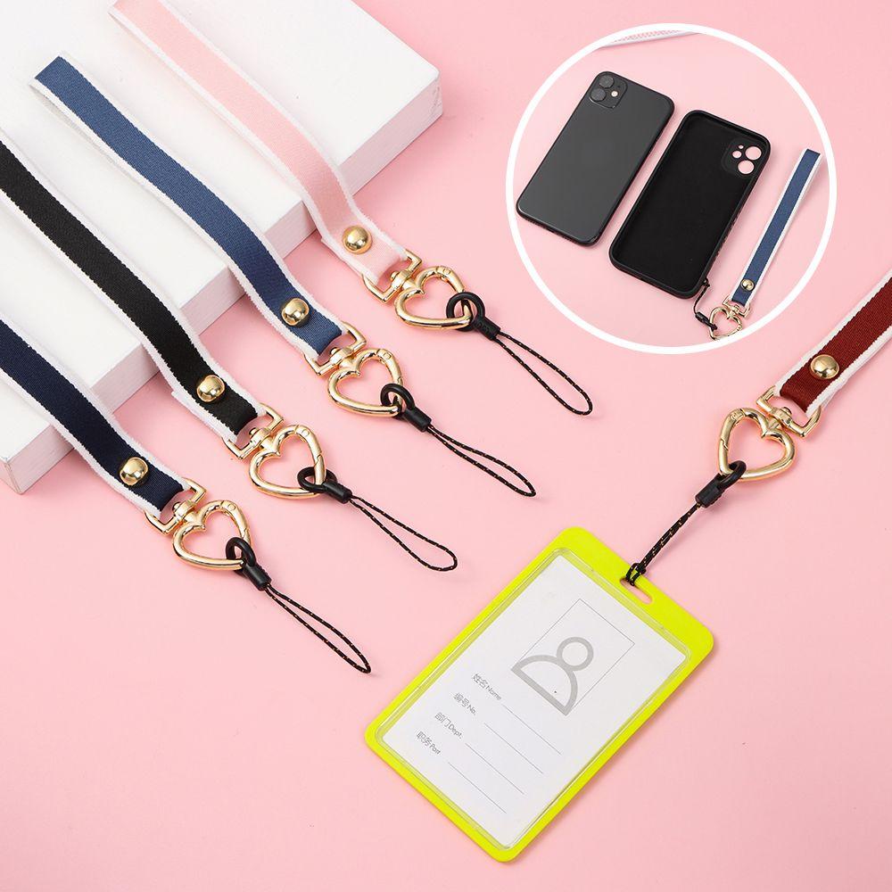 BEBETTERM Dây Đeo Điện Thoại / Móc Khóa Hình Trái Tim Tháo Rời Được